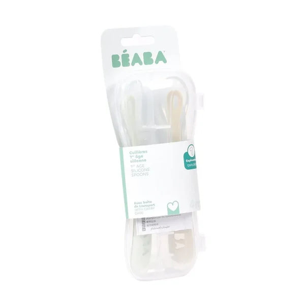 Набор из двух силиконовых ложек 4М+. с боксом для хранения. CLAY SET 2 1AGE SILIC SPOON+BOX CLA