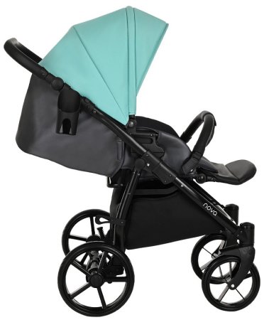 Tutis Коляска 2 в 1 Novo / цвет кожа Antracite Metalic-Mint (темно-серый + мятный)