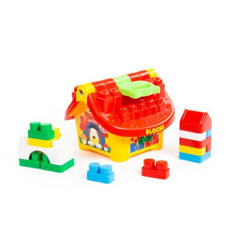 Полесье Логический домик Маленький строитель / цвет желтый, красный