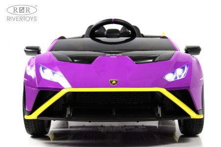 E888EE Электромобиль Lamborghini Huracán STO (Желто-фиолетовый)
