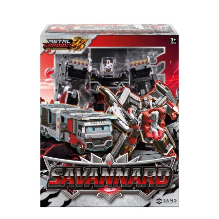 Метал Кард Бот. Саваннард трансформер 27 см, S3. METALCARDBOT