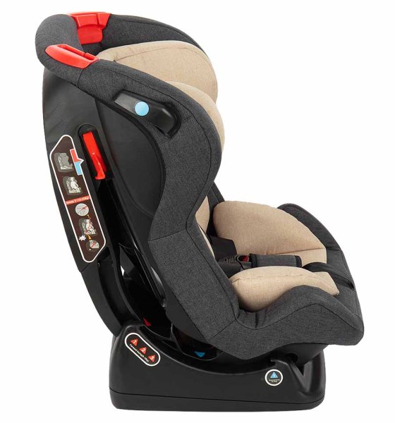 Leader Kids Автокресло Averso 0-1-2 гр (0-25 кг), цвет / Graphite+Beige (темно серый-бежевый)
