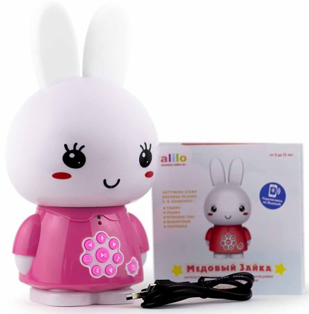 Alilo Игрушка "Медовый зайка G6+" / цвет розовый