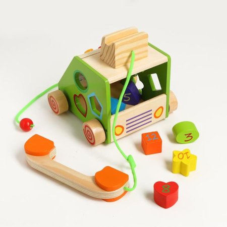 Логический центр Телефон / цвет коричневый, зеленый