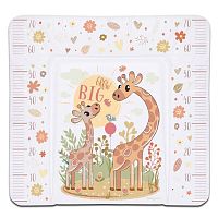 Babycare, Матрас для пеленания 820х730х210 (уп 6шт) (Жираф, бежевый (Giraffe grow big, beige))					