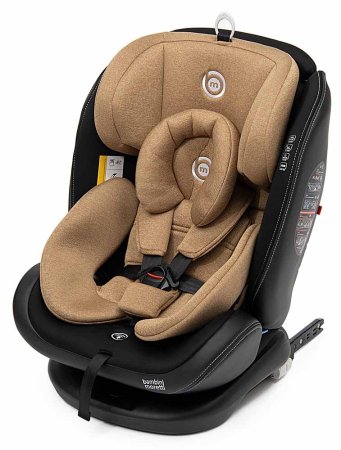 Bambini Moretti Детское автокресло ST-3 (0-36 кг) / цвет коричневый с серой строчкой
