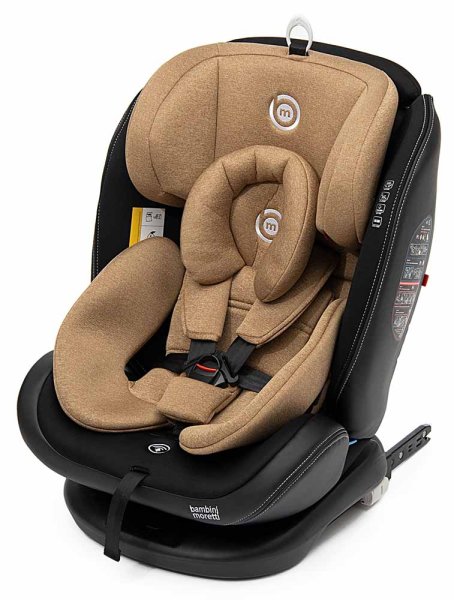 Bambini Moretti Детское автокресло ST-3 (0-36 кг) / цвет коричневый с серой строчкой