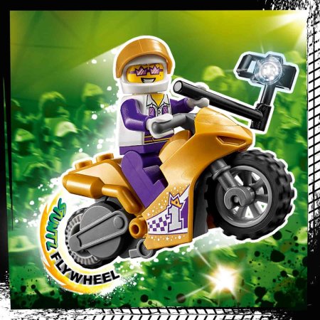 Lego City Конструктор "Трюковый мотоцикл с экшн-камерой"