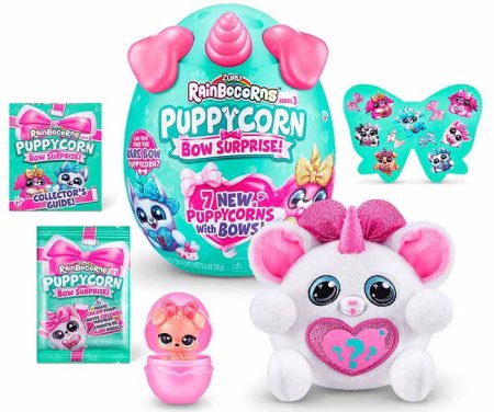 Zuru Игрушка Rainbocorns Puppycorn Bow Surprise в непрозрачной упаковке