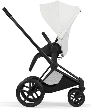 Коляска 2в1 CYBEX Priam Style Matt Black + спальный блок (Off White)