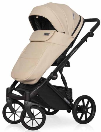 Riko Basic Коляска Montana 3 в 1 Ecco / цвет Ivory beige (бежевый)