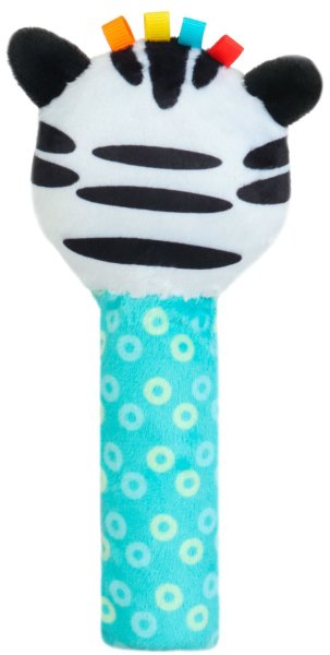 Крошка Я Игрушка-пищалка "Зебра", с погремушкой