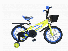 Двухколесный велосипед детский диаметр колес 18 / желтый					