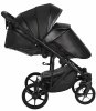 Pituso Коляска 2 в 1 Luna / цвет Silver Black (черная кожа)