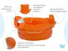 ROXY-KIDS Надувной дорожный горшок PocketPotty/ Цвет оранжевый