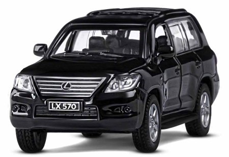 Автопанорама Машинка металлическая Lexus LX570 / цвет черный