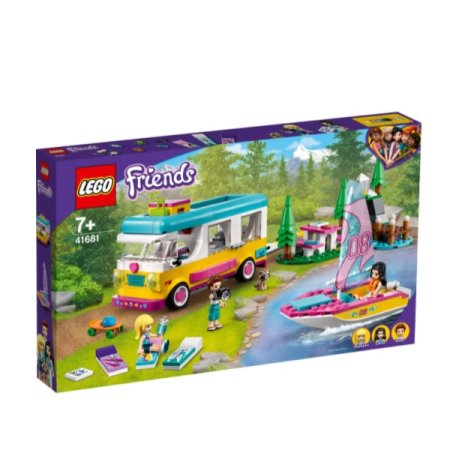 Lego Friends Конструктор "Лесной дом на колесах и парусная лодка"