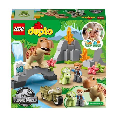 Lego Duplo Конструктор "Побег динозавров: тираннозавр и трицератопс" 10939