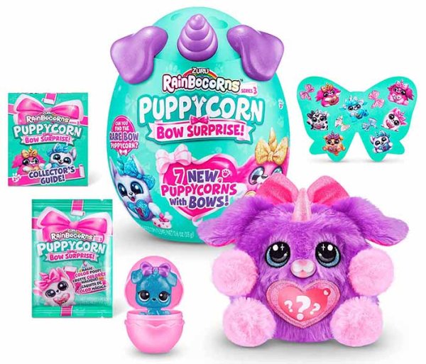 Zuru Игрушка Rainbocorns Puppycorn Bow Surprise в непрозрачной упаковке