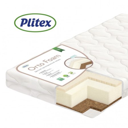 Plitex Матрац детский Orto Foam / цвет белый