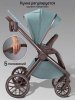 Коляска,экокожа 2в1 Motus Premium Ecco Exclusive (лагуна)