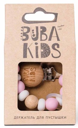 Buba Kids Держатель для пустышки Zefir / цвет розовый