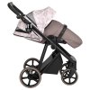 ROAN Коляска 2 в1 Sol короб + прогулка Flowers Powder/Rose gold /руч.Коричневый