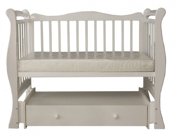 Bambini Moretti Кроватка "Амадеа" универсальный маятник / цвет  белый