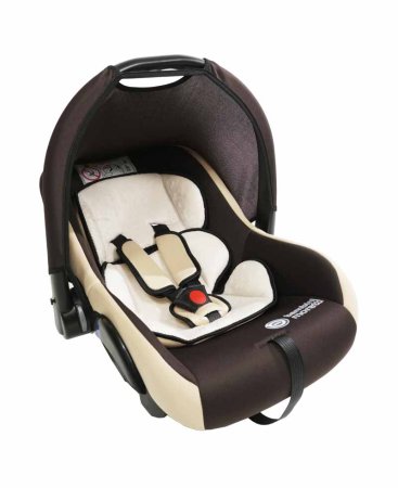 Bambini Moretti Детское автомобильное кресло BM-322 / группа 0+, Lux / цвет коричневый-бежевый