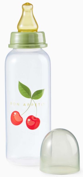 Happy Baby Бутылочка для кормления с латексной соской Cherry, 250 мл