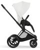 Коляска 2в1 CYBEX Priam Style Matt Black + спальный блок (Off White)