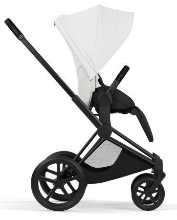 Коляска 2в1 CYBEX Priam Style Matt Black + спальный блок (Off White)