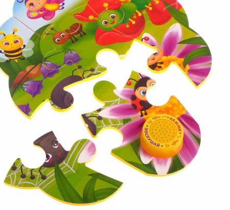 Puzzle Time Пазл с музыкальным чипом "Мои первые слова"