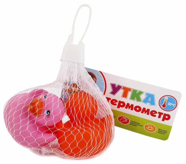 Капитошка Набор игрушек для ванны «Утки-термометры»