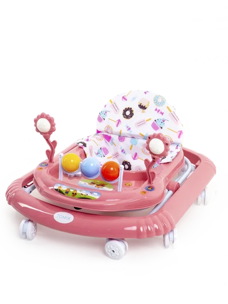 Tomix Детские ходунки Little Travel  / цвет розовый (Cake)