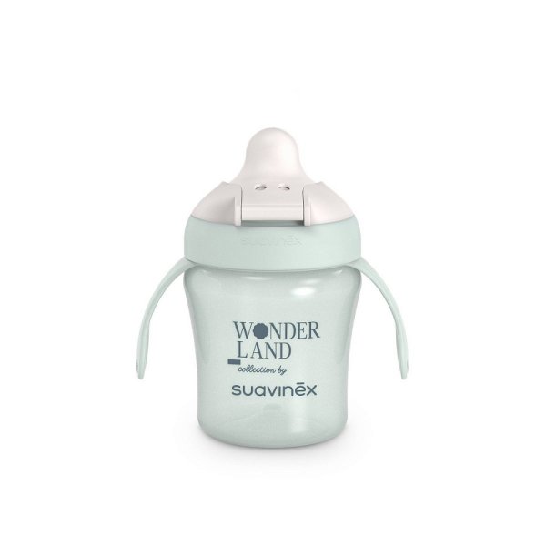Поильник детский (бутылочка) 200 мл. с ручками, материал: полипропилен. WONDERLAND GR / S LEARNING C
