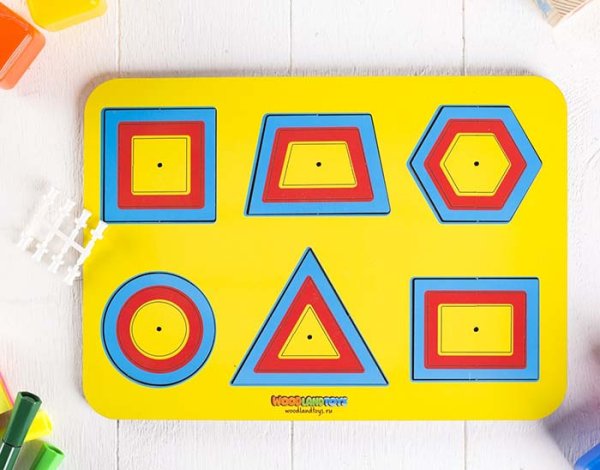 WoodLand Toys Рамка-вкладыш М. Монтессори "Паутинка 1"