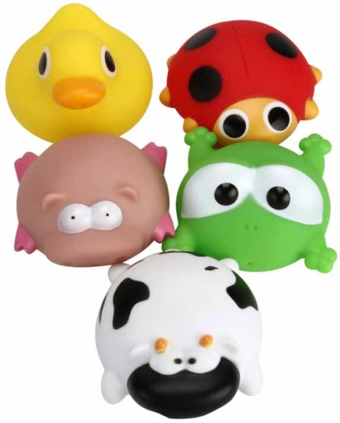 ABtoys Игрушка Веселое купание "Сачок с 5 фигурками животных"