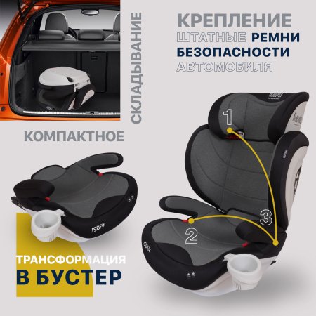 Nuovita Детское автокресло Maczione N23i-1 / цвет Nero/Чёрный