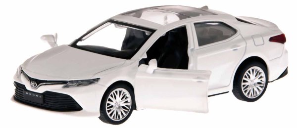 Автопанорама Металлическая лицензионная машинка Toyota Camry / цвет белый