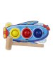 Woodlandtoys Стучалка цветная "Самолет", 3 отверстия