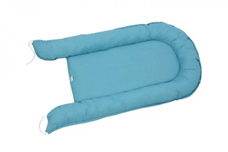Бортик детский Гнездышко Polini kids Зигзаг, голубой