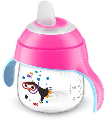 Avent Чашка поильник 200 мл, от 6 месяцев до 3 лет, розовый, артикул: SCF751/07