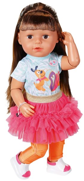 Baby born Кукла Cестричка Брюнетка 2.0, 43 см