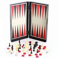 Bondibon "Нарды, шашки, шахматы" - средний набор игр 					