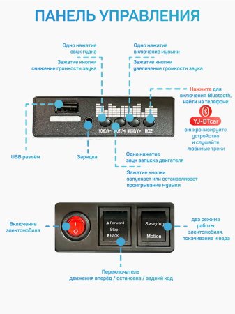 Джип детский электромобиль TR122 (Белый)