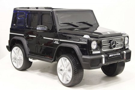 RiverToys Детский электромобиль Мercedes-Benz AMG G65 4WD / черный глянец