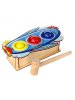 Woodlandtoys Стучалка цветная "Самолет", 3 отверстия