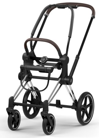 Коляска 2в1 CYBEX Priam Style Chrome Brown + спальный блок (City Grey)
