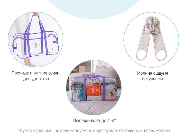Roxi Kids Сумка в роддом / цвет фиолетовый